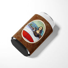 Load image into Gallery viewer, Fawn Pug and Mona Lisa Can or Bottle Hugger 7043CC