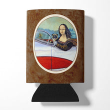 Load image into Gallery viewer, Fawn Pug and Mona Lisa Can or Bottle Hugger 7043CC