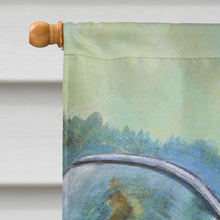 Load image into Gallery viewer, Pug and Mona Lisa Flag Canvas House Size