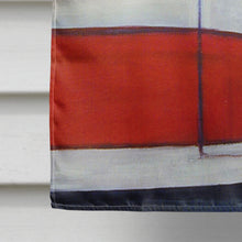 Load image into Gallery viewer, Pug and Mona Lisa Flag Canvas House Size