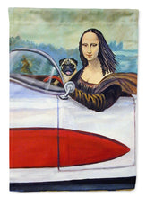 Load image into Gallery viewer, Pug and Mona Lisa Garden Flag – Decorative Outdoor Yard Flag