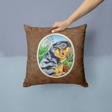 Load image into Gallery viewer, Australian Shepherd Puppy Throw Pillow - 14x14 Decorative Pillow – Art for Your Home &amp; Patio 7045PW1414