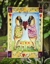 Load image into Gallery viewer, Pug LOVE Pug Love Valentine's Day Garden Flag – Decorative Outdoor Yard Flag