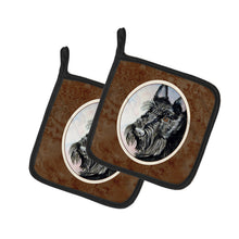 Load image into Gallery viewer, Scottish Terrier Pot Holders - Set of 2 Decorative Kitchen Helpers | Made in the USA 7047PTHD