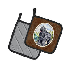Load image into Gallery viewer, Bouvier des Flandres Pot Holders - Set of 2 Decorative Kitchen Helpers | Made in the USA 7049PTHD