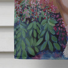 Load image into Gallery viewer, Chinese Crested in flowers  Flag Canvas House Size