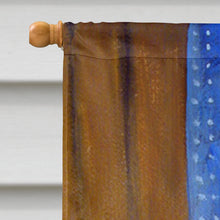 Load image into Gallery viewer, White Frenchies in Momma's Chair French Bulldog Flag Canvas House Size