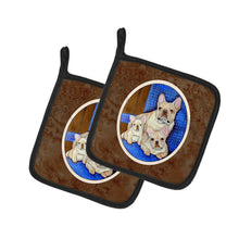 Load image into Gallery viewer, French Bulldog Momma's Love Pot Holders - Set of 2 Decorative Kitchen Helpers | Made in the USA 7055PTHD