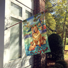 Load image into Gallery viewer, Chow Chow Momma's Love Flag Canvas House Size