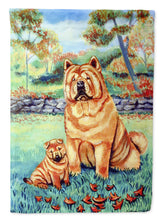 Load image into Gallery viewer, Chow Chow Momma's Love Garden Flag – Decorative Outdoor Yard Flag