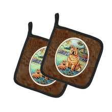 Load image into Gallery viewer, Chow Chow Momma's Love Pot Holders - Set of 2 Decorative Kitchen Helpers | Made in the USA 7057PTHD