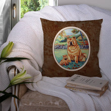 Load image into Gallery viewer, Chow Chow Momma's Love Throw Pillow - 14x14 Decorative Pillow – Art for Your Home &amp; Patio 7057PW1414