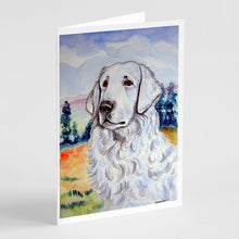 Load image into Gallery viewer, Kuvasz  Greeting Cards -  Blank Note Cards – 8-Pack of Artist-Designed Cards with Envelopes