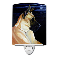 Load image into Gallery viewer, Fawn Great Dane in the Moonlight Ceramic Night Light 7059CNL
