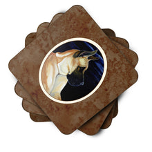 Load image into Gallery viewer, Fawn Great Dane in the Moonlight Foam Coaster  7059FC