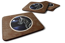 Load image into Gallery viewer, Black Great Dane in the Moonlight Foam Coaster  7060FC
