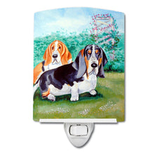 Load image into Gallery viewer, Basset Hound Double Trouble Ceramic Night Light 7061CNL