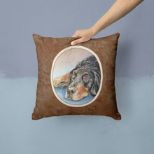 Load image into Gallery viewer, Gordon Setter Waiting on Mom Throw Pillow - 14x14 Decorative Pillow – Art for Your Home &amp; Patio 7062PW1414
