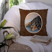 Load image into Gallery viewer, Gordon Setter Waiting on Mom Throw Pillow - 14x14 Decorative Pillow – Art for Your Home &amp; Patio 7062PW1414