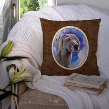Load image into Gallery viewer, Weimaraner Azure Skies Throw Pillow - 14x14 Decorative Pillow – Art for Your Home &amp; Patio 7063PW1414