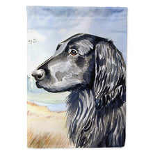 Load image into Gallery viewer, Flat Coated Retriever Flag Canvas House Size