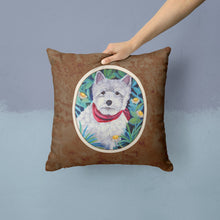 Load image into Gallery viewer, Westie Throw Pillow - 14x14 Decorative Pillow – Art for Your Home &amp; Patio 7066PW1414