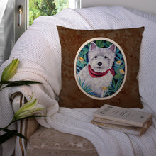 Load image into Gallery viewer, Westie Throw Pillow - 14x14 Decorative Pillow – Art for Your Home &amp; Patio 7066PW1414