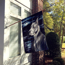 Load image into Gallery viewer, Great Dane in the moonlight Flag Canvas House Size