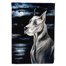 Load image into Gallery viewer, Great Dane in the moonlight Flag Canvas House Size