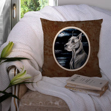 Load image into Gallery viewer, Great Dane Moonlight Throw Pillow - 14x14 Decorative Pillow – Art for Your Home &amp; Patio 7067PW1414