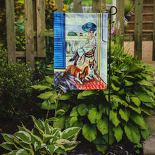 Load image into Gallery viewer, Lady with her Boxer Garden Flag – Decorative Outdoor Yard Flag
