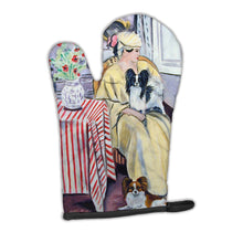 Load image into Gallery viewer, Lady with her Papillon Oven Mitt 7069OVMT