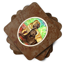 Load image into Gallery viewer, Shar Pei Fawn and Chocolate Foam Coaster  7070FC