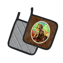 Load image into Gallery viewer, Shar Pei Fawn and Chocolate Pot Holders - Set of 2 Decorative Kitchen Helpers | Made in the USA 7070PTHD