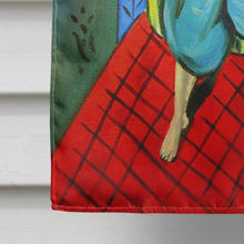 Load image into Gallery viewer, Lady with her  Pug Flag Canvas House Size