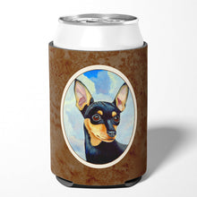 Load image into Gallery viewer, Min Pin Black and Tan Can or Bottle Hugger 7073CC