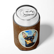 Load image into Gallery viewer, Min Pin Black and Tan Can or Bottle Hugger 7073CC