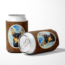 Load image into Gallery viewer, Min Pin Black and Tan Can or Bottle Hugger 7073CC
