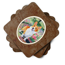 Load image into Gallery viewer, Pembroke Corgi Springtime Foam Coaster  7077FC