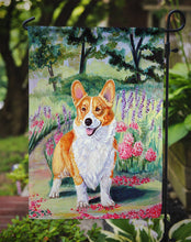 Load image into Gallery viewer, Corgi Springtime in the Garden Garden Flag – Decorative Outdoor Yard Flag