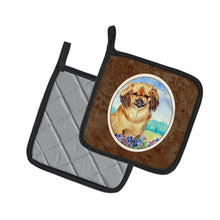 Load image into Gallery viewer, Tibetan Spaniel Pot Holders - Set of 2 Decorative Kitchen Helpers | Made in the USA 7078PTHD