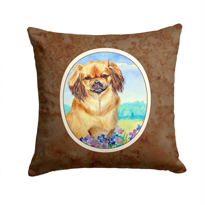 Tibetan Spaniel Throw Pillow - 14x14 Decorative Pillow – Art for Your Home & Patio 7078PW1414