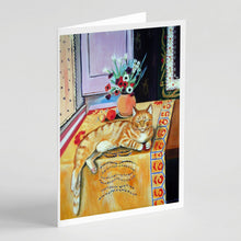 Load image into Gallery viewer, Cat Greeting Cards -  Blank Note Cards – 8-Pack of Artist-Designed Cards with Envelopes
