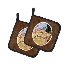 Load image into Gallery viewer, Cat Pot Holders - Set of 2 Decorative Kitchen Helpers | Made in the USA 7079PTHD