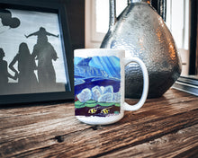 Load image into Gallery viewer, Dolphin under the sea Dishwasher Safe Microwavable Ceramic Coffee Mug 15 ounce 7080CM15