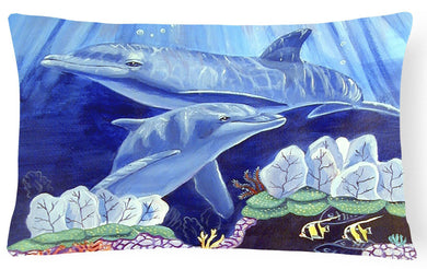 Dolphin under the sea Decorative   Canvas Fabric Pillow