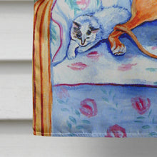 Load image into Gallery viewer, Whippet waiting on Mom Flag Canvas House Size