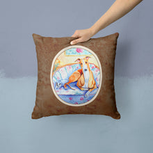 Load image into Gallery viewer, Whippet Waiting on you Throw Pillow - 14x14 Decorative Pillow – Art for Your Home &amp; Patio 7081PW1414