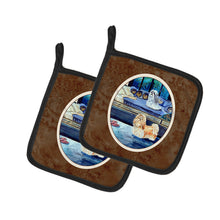 Load image into Gallery viewer, Shih Tzu Double Trouble Pot Holders - Set of 2 Decorative Kitchen Helpers | Made in the USA 7082PTHD