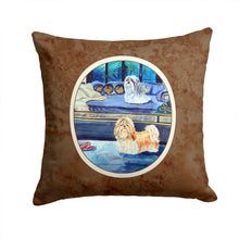 Load image into Gallery viewer, Shih Tzu Double Trouble Throw Pillow - 14x14 Decorative Pillow – Art for Your Home &amp; Patio 7082PW1414